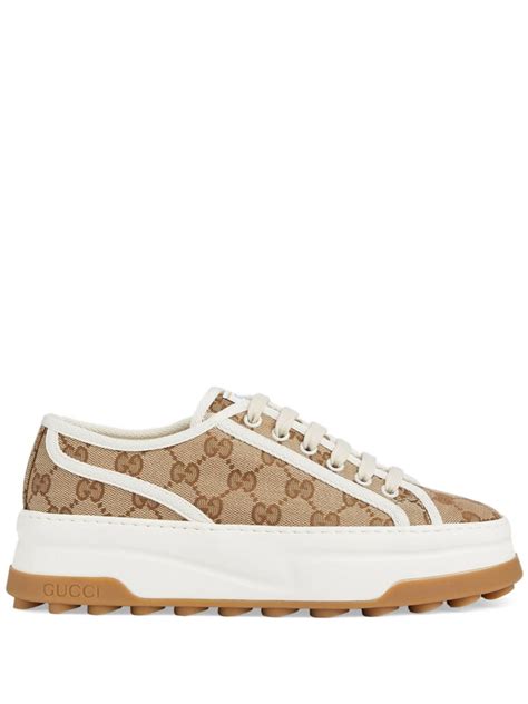 gucci sneaker canvas|gucci gg canvas sneakers.